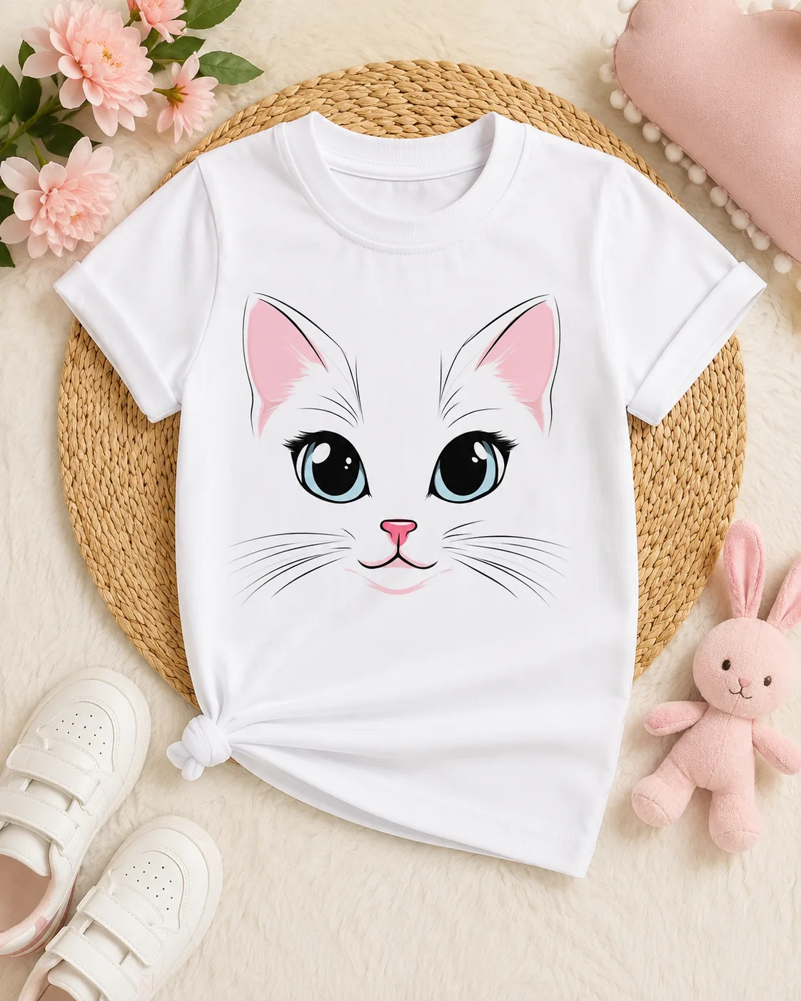 Blusa Infantil Gatita Encantadora